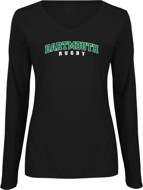 Dartmouth Womens Long Sleeve V Neck Tee  Rugby - ONLINE ONLY